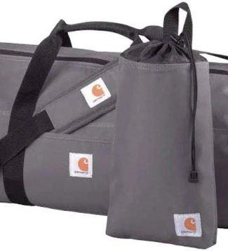 Trade Series 2-in-1 Packable Duffel with Utility Pouch, Grey, Medium (21.5-Inch)