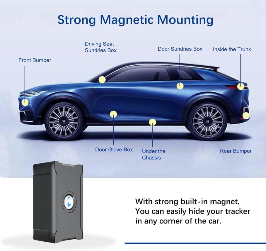 GPS Tracker for Vehicles Cars Long Battery Life up to 12 Months, Strong Magnetic, 10S Instant Updates, Geo-Fence, 4G Real Time Car Tracker Device Hidden Vehicle Tracking Devices, Subscription Needed - Image 2